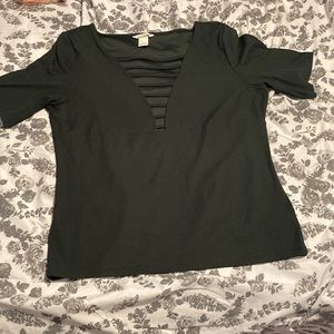 Green H and M shirt.